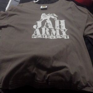 Men's Rasta Jah Army T-shirt Size XXL